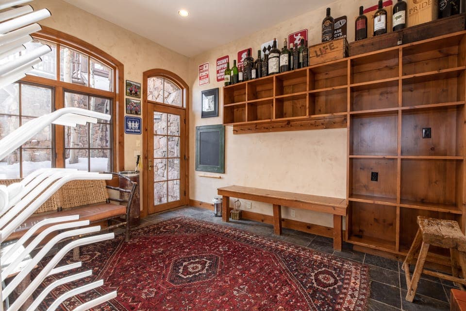 Ski Room with Boot Dryers and heated path to ski run (Roughlock)