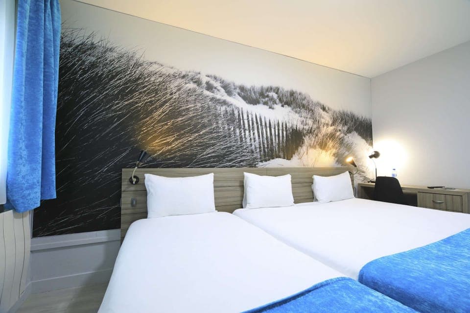 Individually decorated, individually furnished, desk, blackout drapes