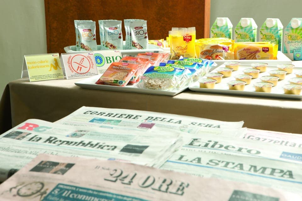 Daily buffet breakfast (EUR 9 per person)