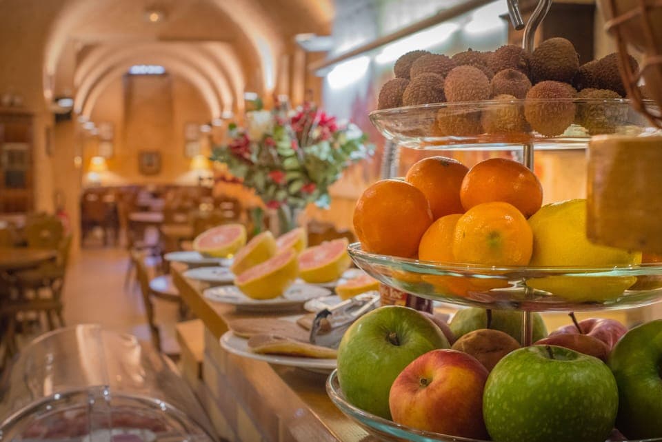 Daily buffet breakfast (EUR 14 per person)