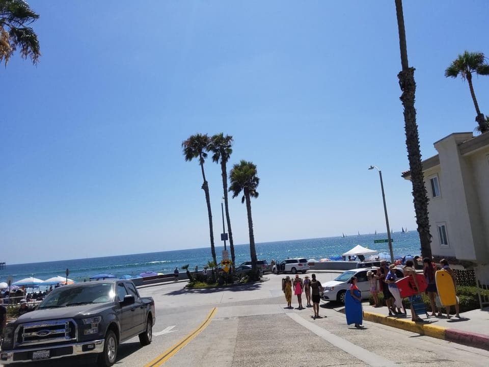 Surfrider St. goes toThe Strand! The BH is to the right toward Harbor. 🙂