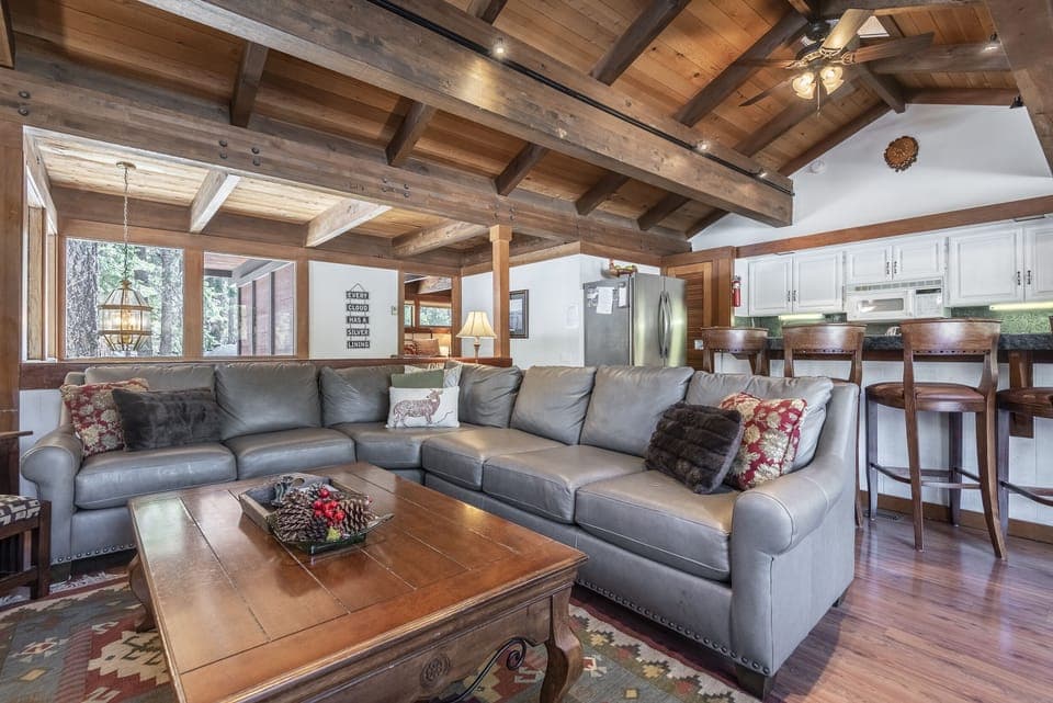 Enjoy vaulted ceilings with natural light in the great room