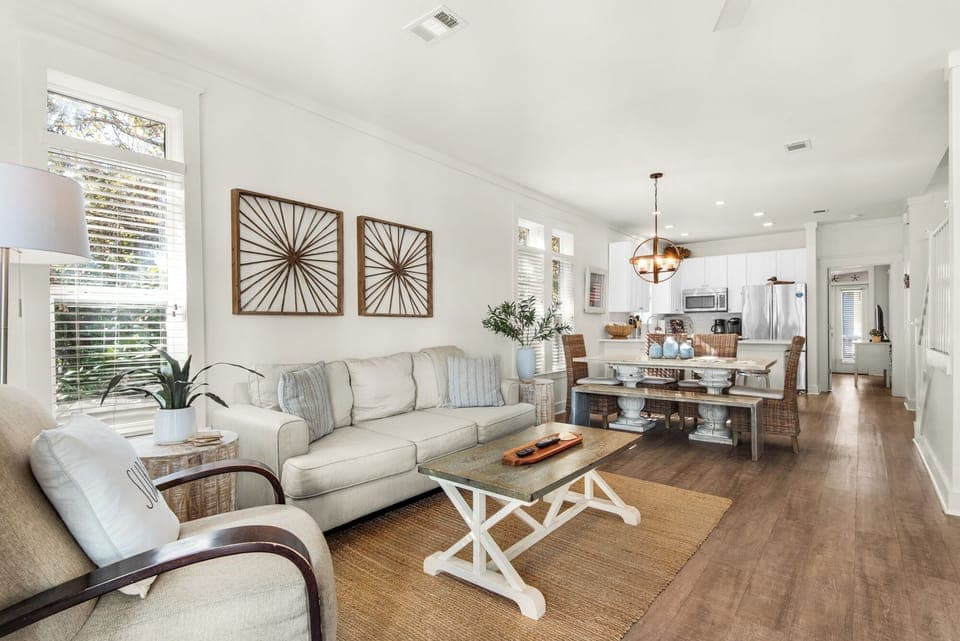 Open living space on first floor