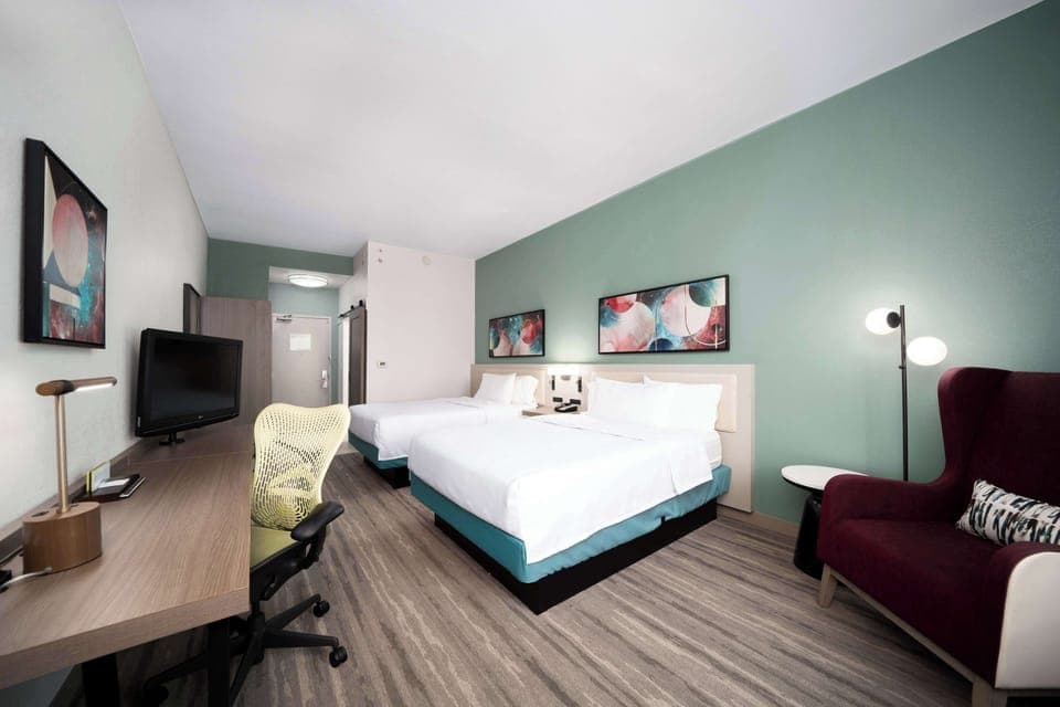 Premium bedding, down comforters, Select Comfort beds, in-room safe