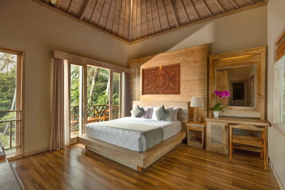 Two Bedroom Pool Villa with Extra Benefit | Minibar, in-room safe, desk, blackout drapes