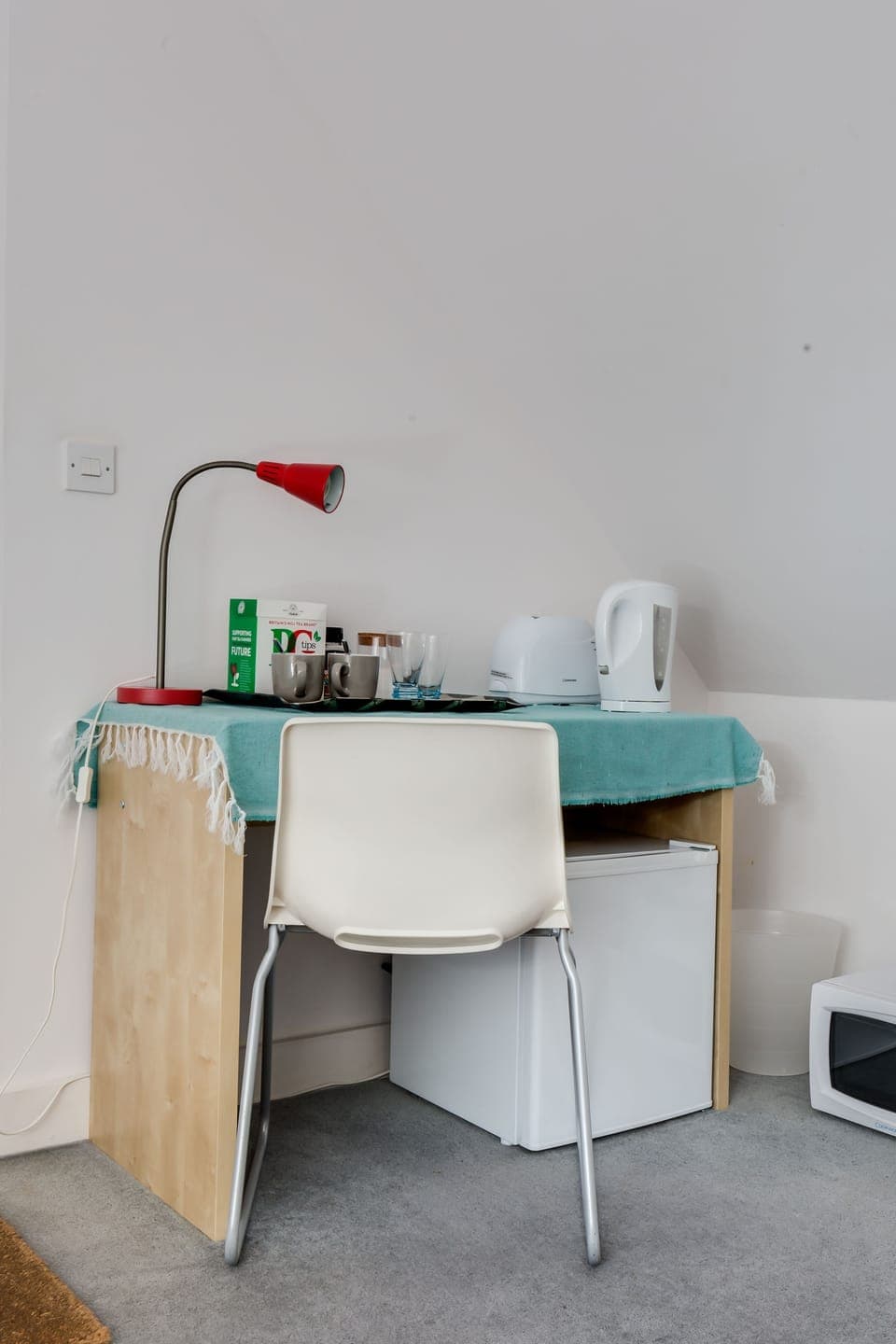 Premium bedding, desk, soundproofing, iron/ironing board