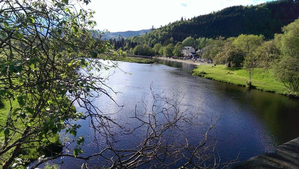 view of the river Teeth flowing through Callander