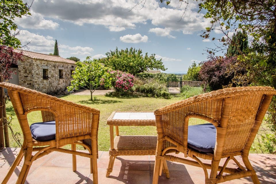 The garden and view from the terrace