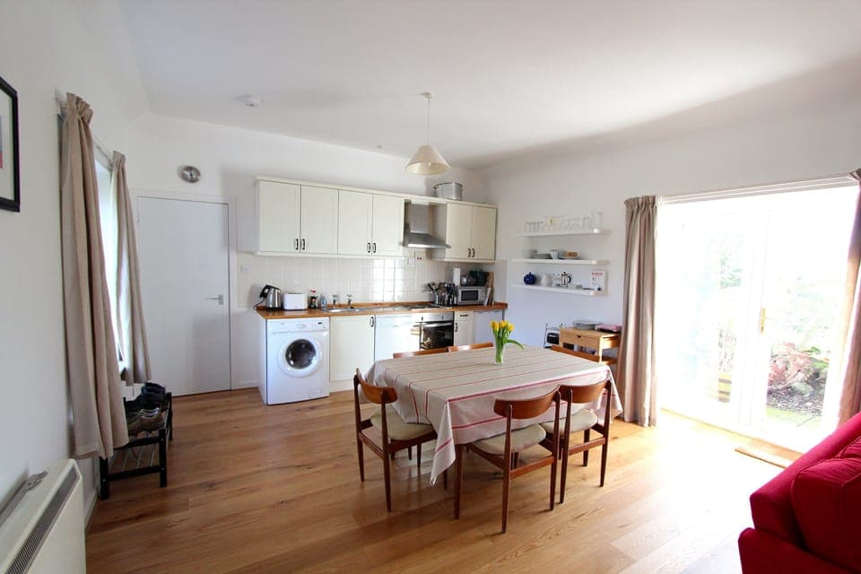 Dining area opens to back garden