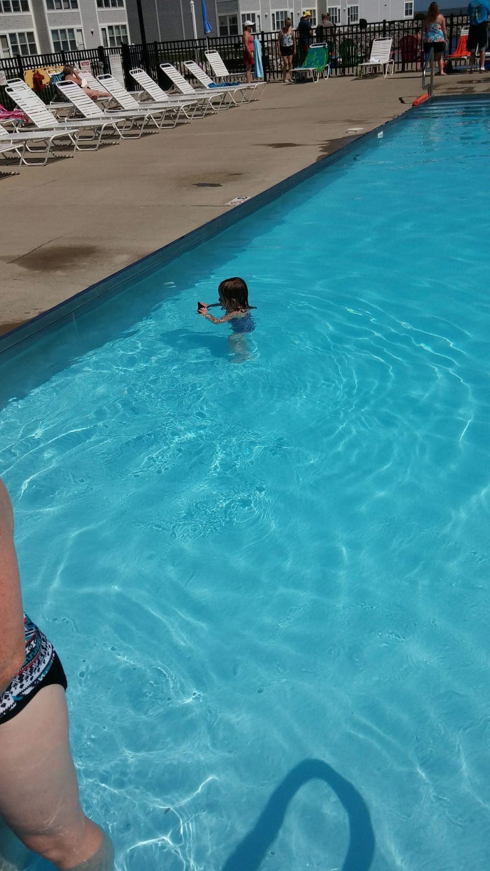 Shallow end of pool