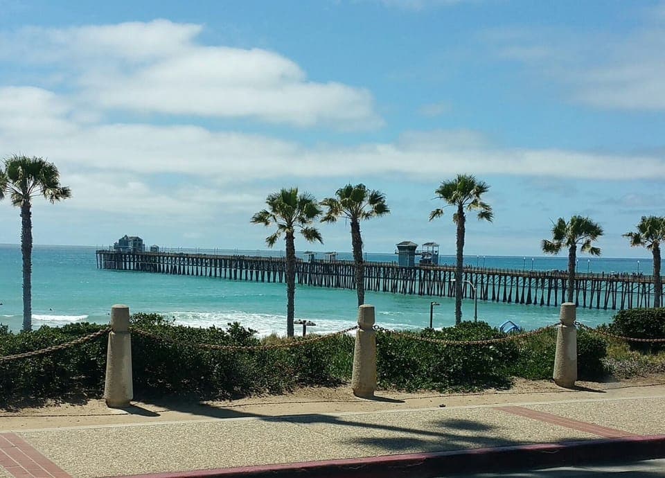 Oceanside pier only 10 miles away. 