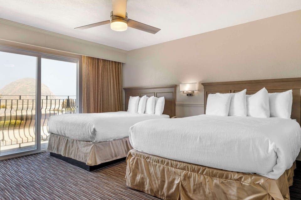 Standard Room, 2 Queen Beds, Balcony, Ocean View | Iron/ironing board, rollaway beds, free WiFi, bed sheets