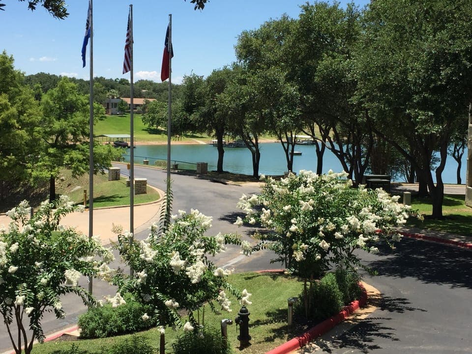 Cove & Hill Country View from Patio