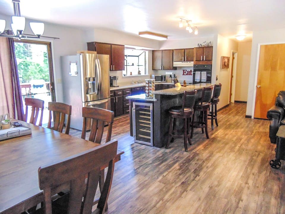 Kitchen, Dining and Living Room area all open for maximum enjoyment