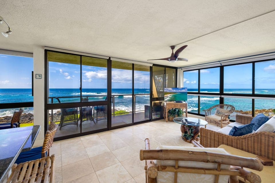 Enjoy the changing drama of the ocean.  Feel it, hear it, live at its boundary.
