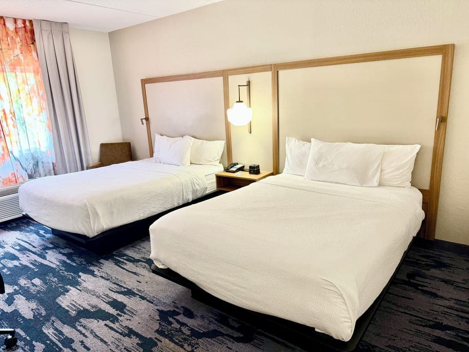 Premium bedding, pillowtop beds, in-room safe, desk