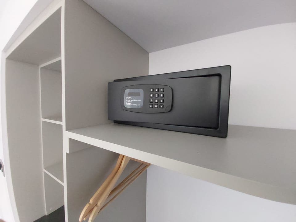 Premium bedding, minibar, desk, laptop workspace