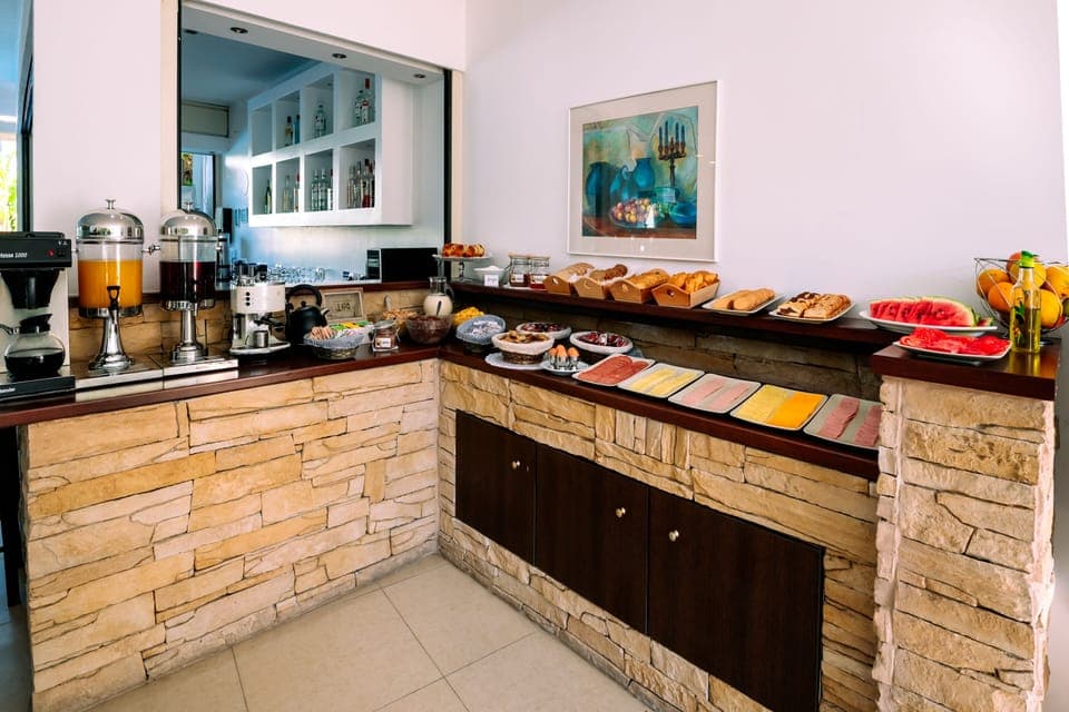 Daily buffet breakfast (EUR 7 per person)