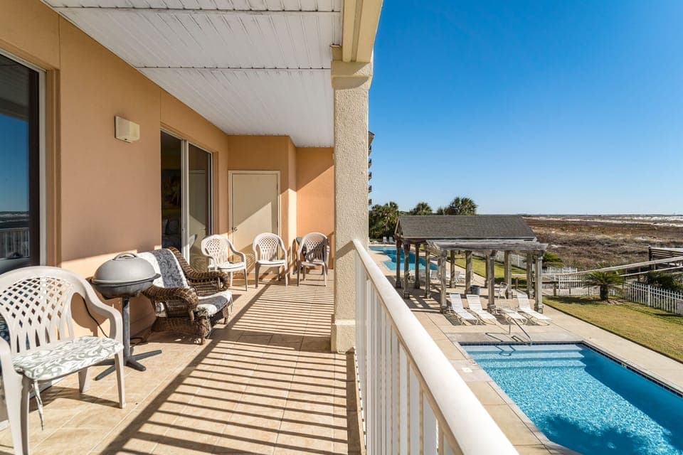 Balcony and view