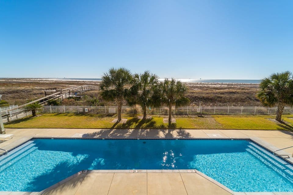 View of pool