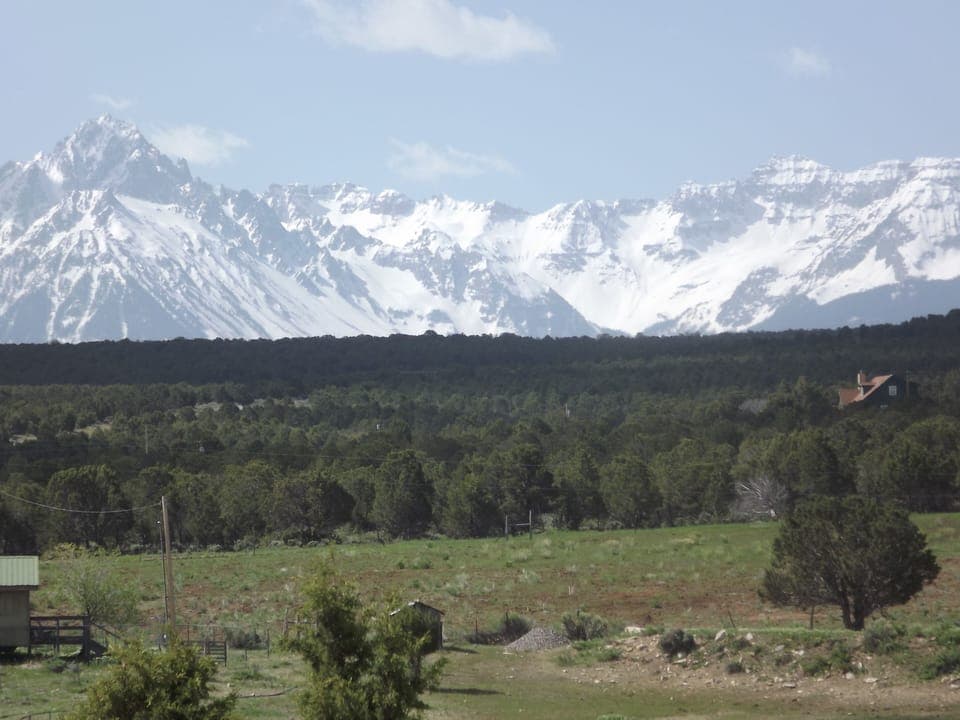 Southern view of Sneffles and the San Juans.