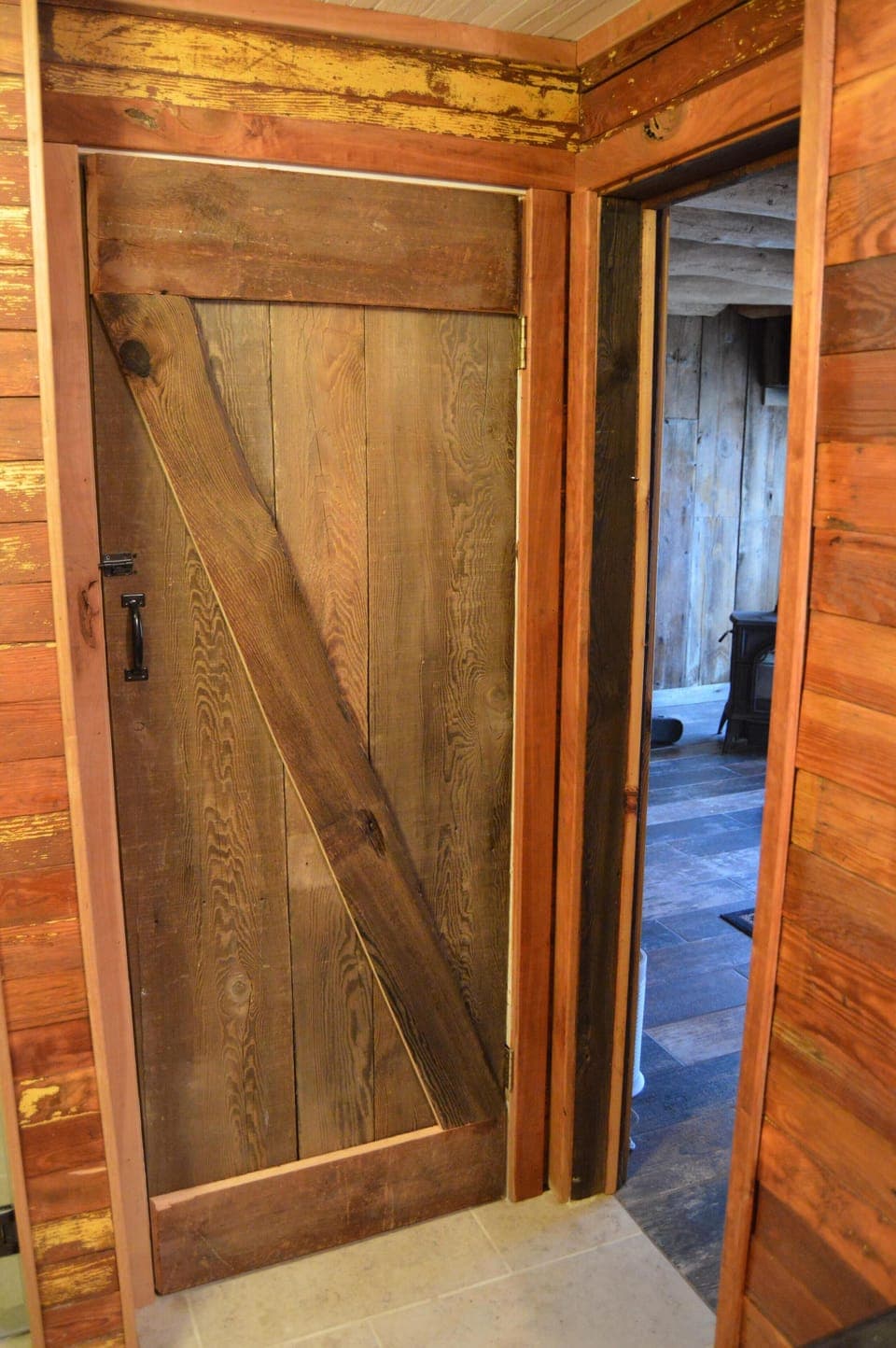 Basement Bathroom Door to Den