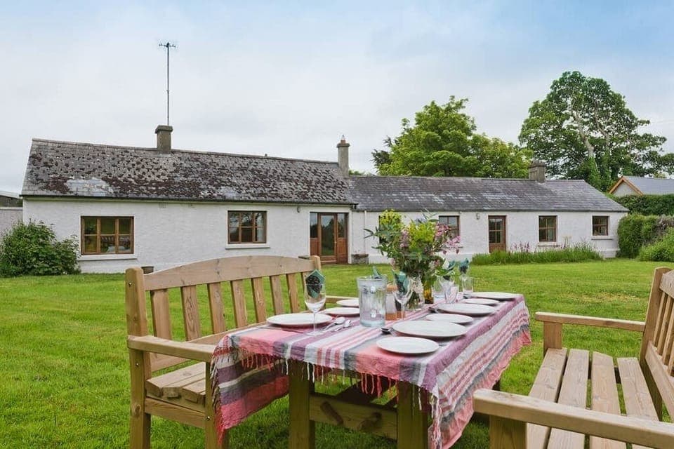 Traditional Irish cottage with a large garden