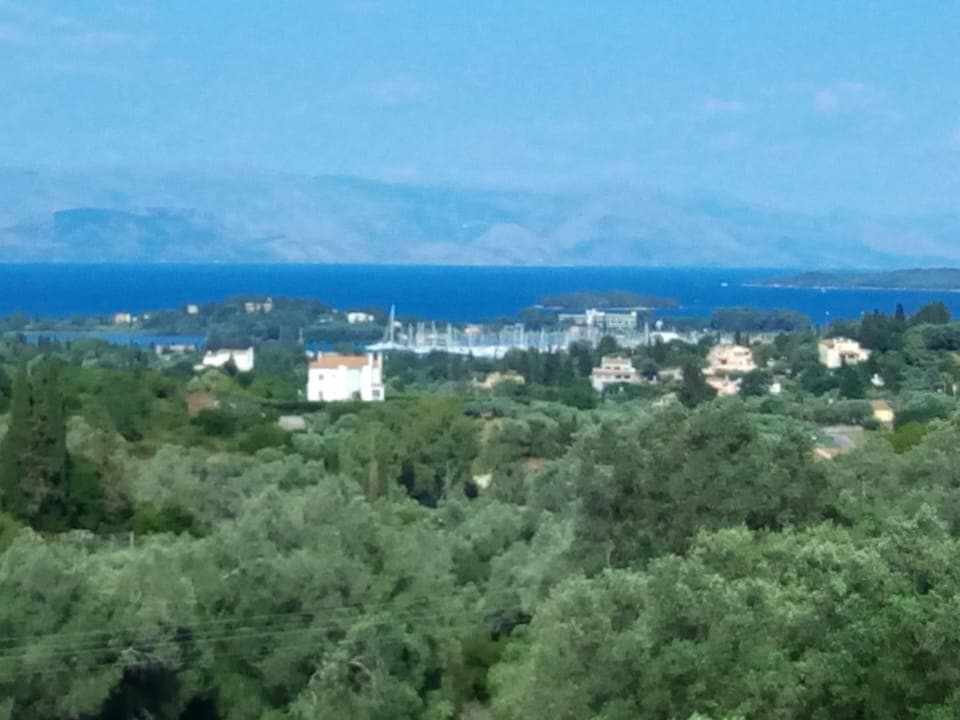 vew from the Villa Kerkyra, Gouvia Marina.