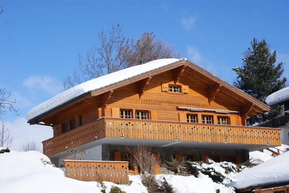 View of the Chalet at winter season