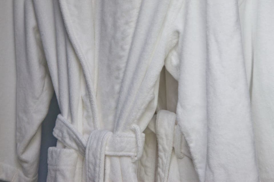 Clean, fluffy robes provided for your comfort.