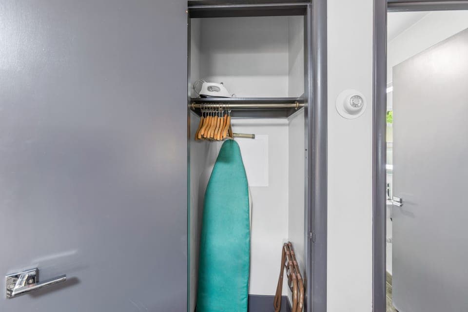 Blackout drapes, iron/ironing board, free WiFi, bed sheets