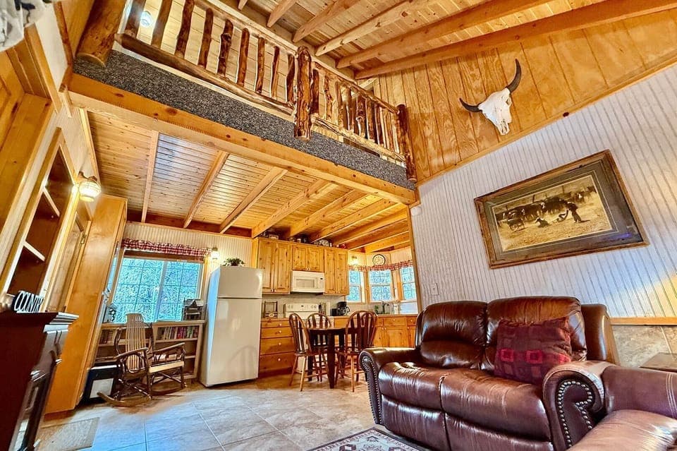 Loft area above the living room/ kitchen area