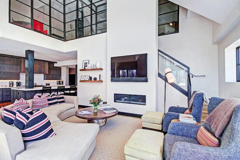 Relax and unwind in the bright and spacious living room.