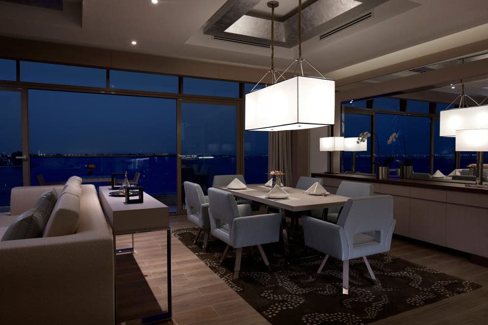 Presidential Suite, Sea View | Minibar, in-room safe, desk, blackout drapes