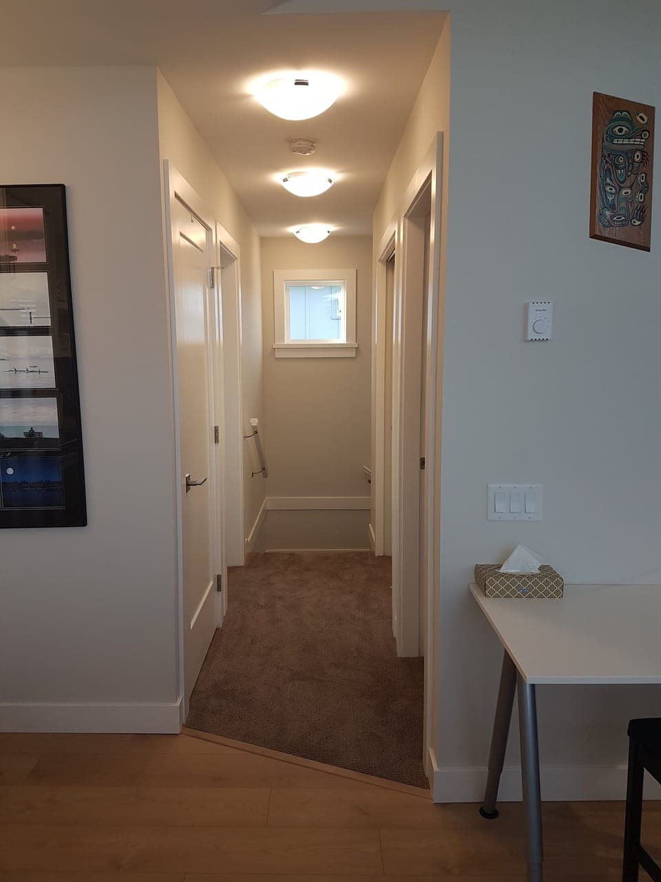 Entrance hallway (with stairs to the right of the window)
