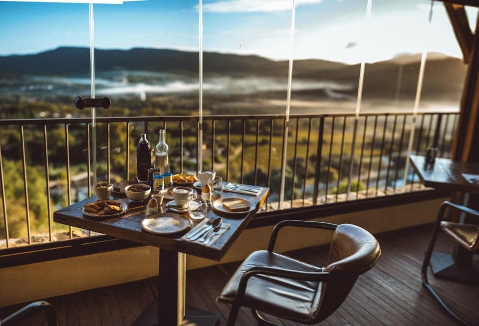 Lunch and dinner served, local cuisine