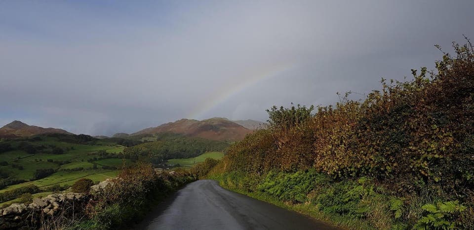 Valley View with Rainbow
