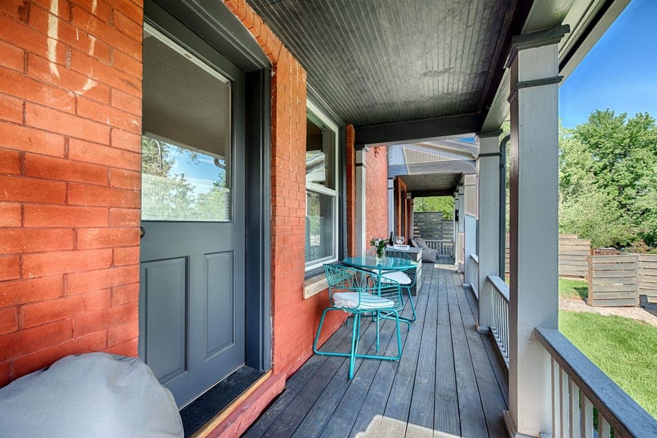 large front portch to enjoy your morning coffee