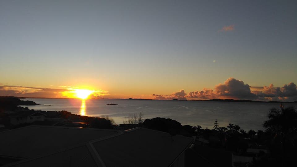 Sunset from the deck of 3Kupe