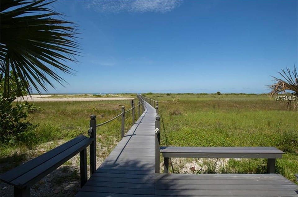 Direct beach access from the building