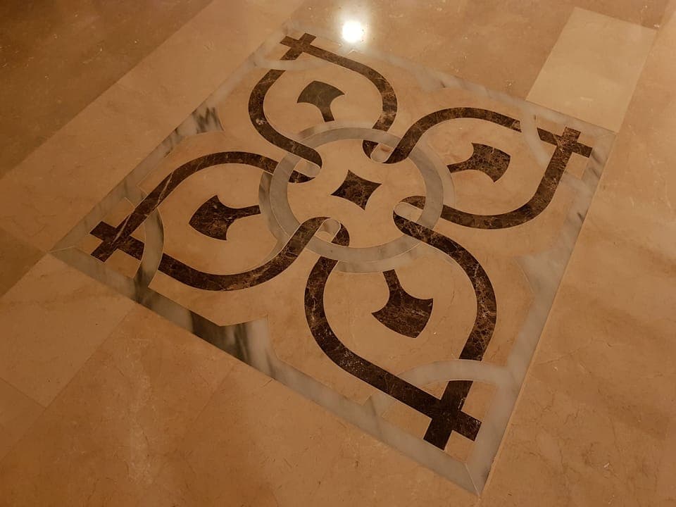 Marble floor detail
