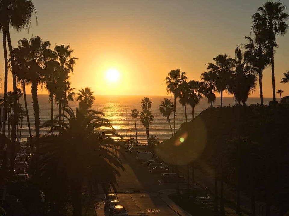 Tourmaline beach sunset 