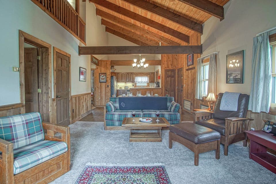 The main level has an open concept.
