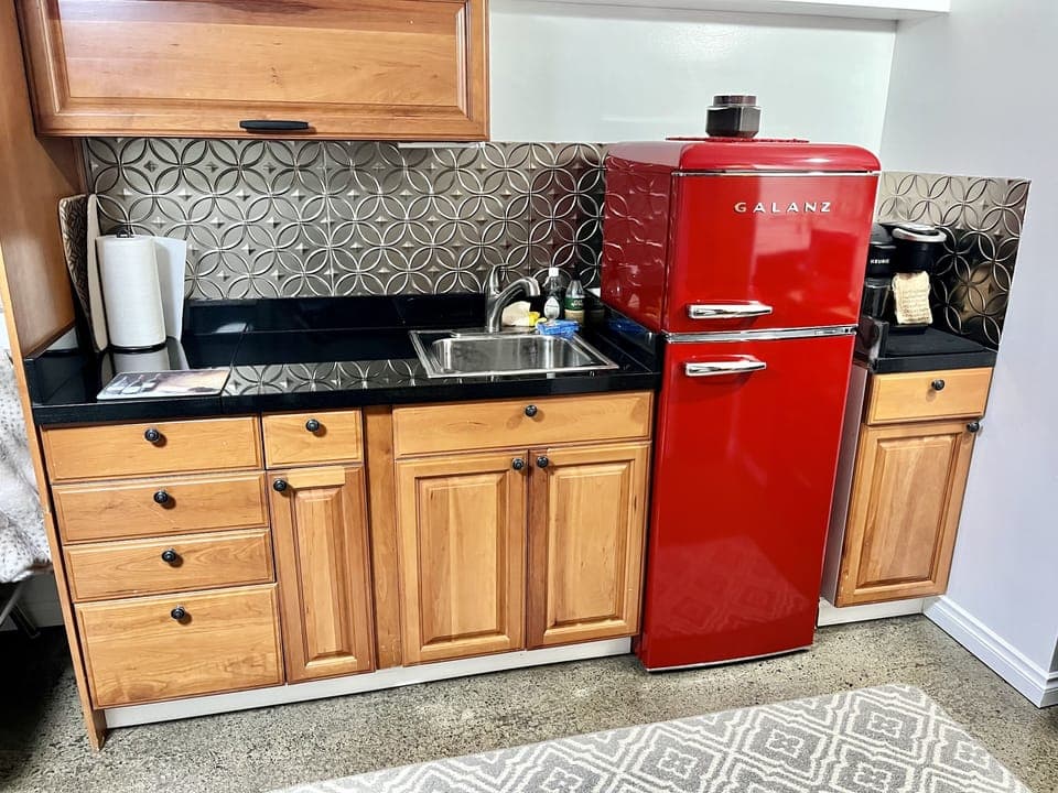 Fully stocked kitchen