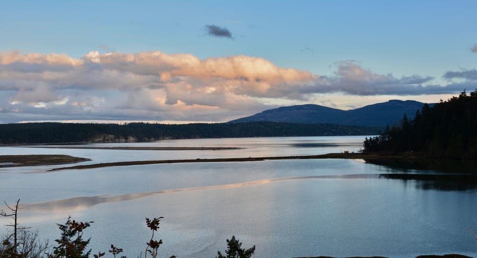 Sequim Bay with the Lagoon in the foreground