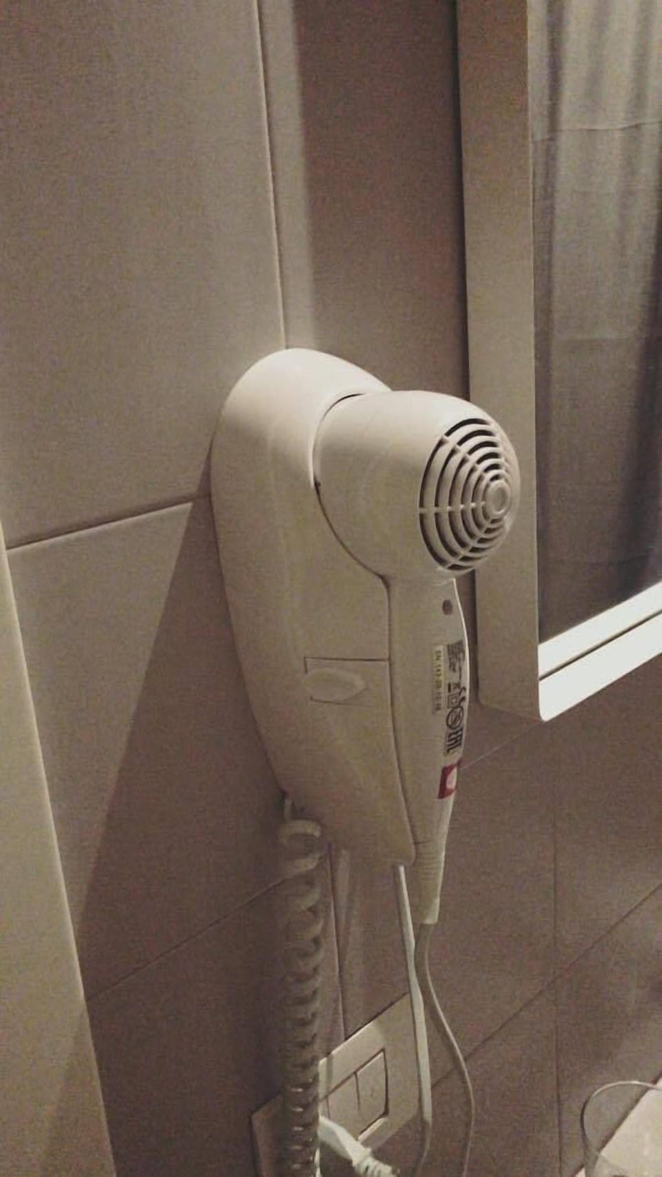 Shower, rainfall showerhead, hair dryer, bidet