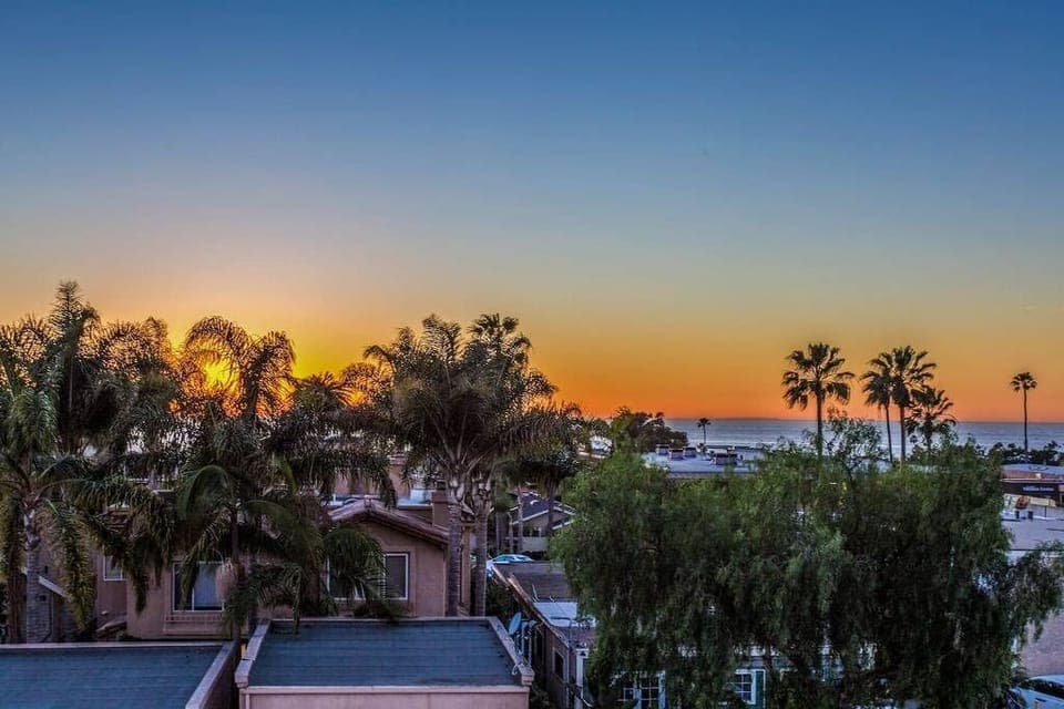 Sunset from rooftop!