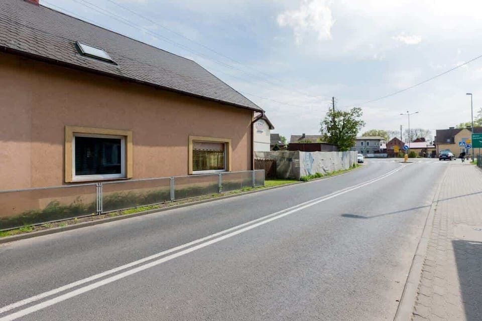 View of the house from the street. 