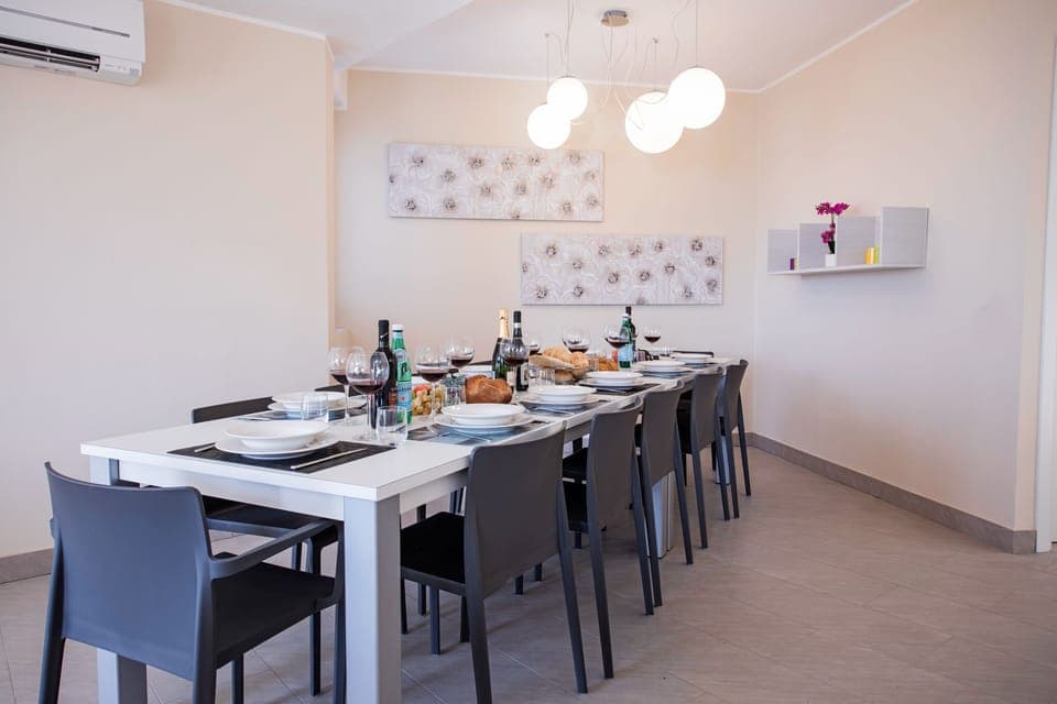 Ample dining facilities inside and out.