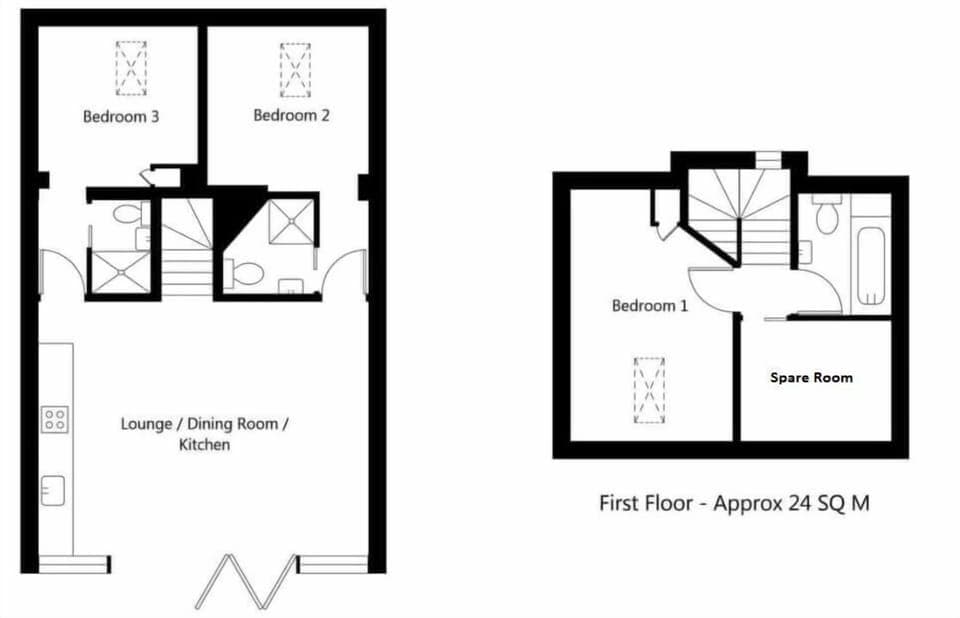 Apartment, 4 Bedrooms (No 3 Split Level) | Floor plan